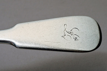 Scottish Provincial Silver Dessert Spoon - Perth, John Urquhart